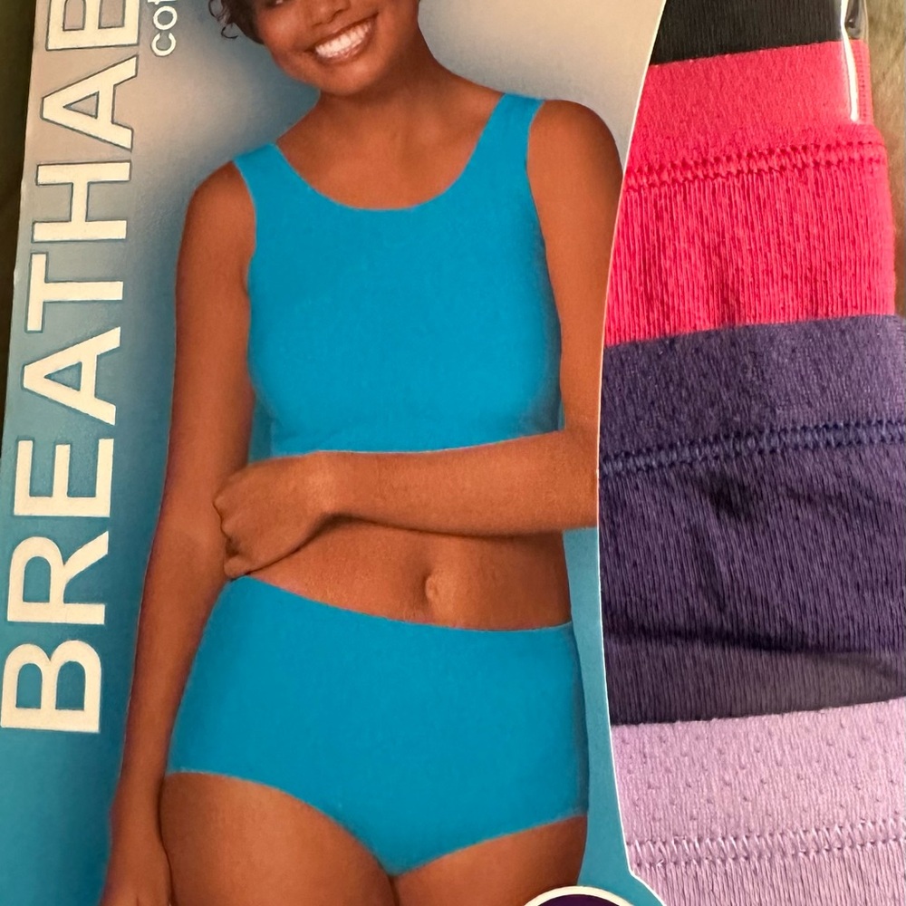 Fruit of the Loom Breathable Cotton Mesh Ladies Briefs Package of Four